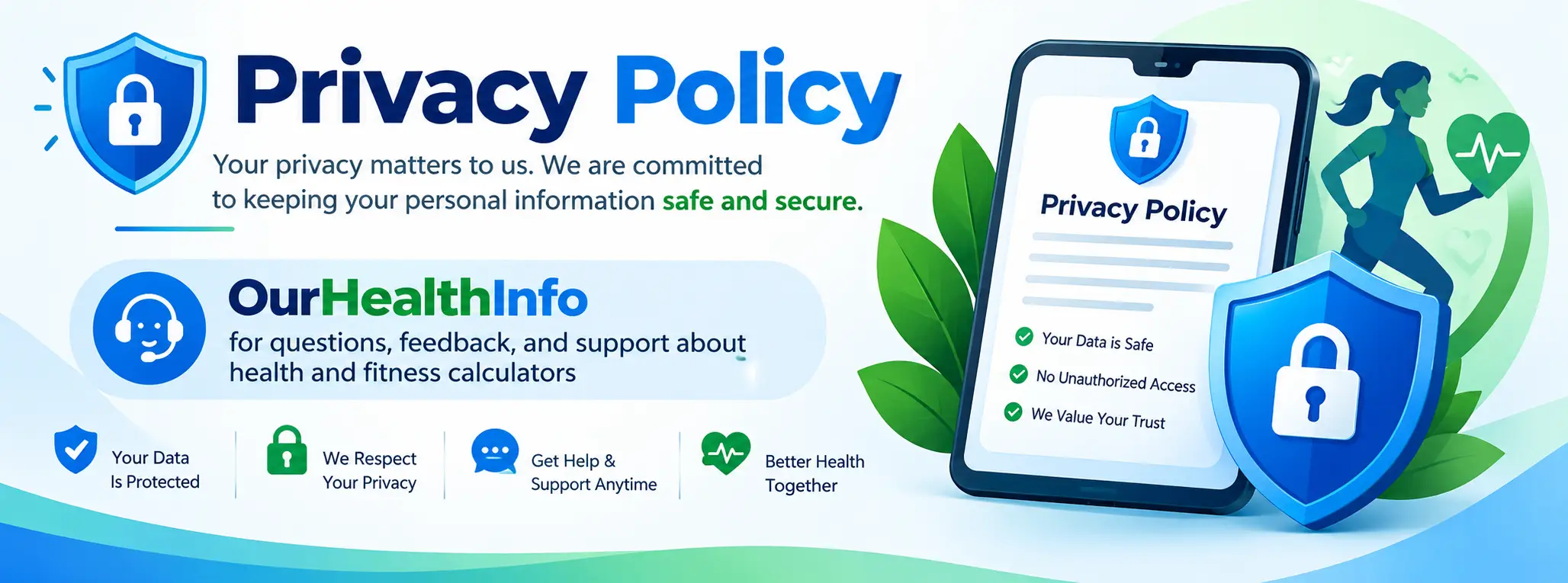 Contact OurHealthInfo for questions, feedback, and support about health and fitness calculators